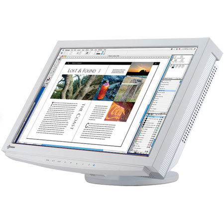Eizo CE210W ColorEdge 21.1" Widescreen Color TFT LCD Graphic Monitor, 1680 x 1050 Native Resolution, Color: Gray, with ArcSwing 2 Stand