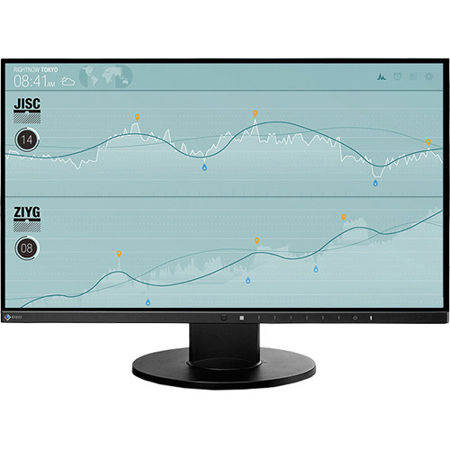 Eizo FlexScan EV2450 23.8" FHD Ultra-Slim Widescreen IPS LED Monitor, Black