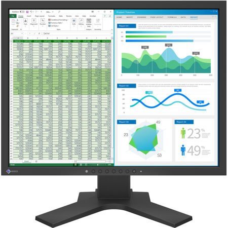 Eizo FlexScan S2134 21.3" 4:3 UXGA IPS LCD Square Monitor, Black