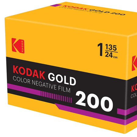 Kodak Gold 200 Color 135 Negative Roll Film, 36 Exposures, Hang