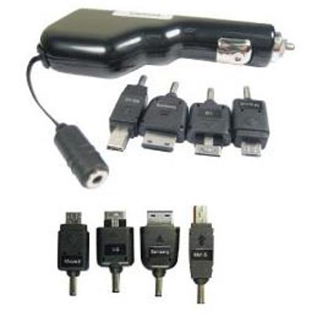ZipKord Solutions Zipkord 500CMIX4 Car Charger/Interchangeable Tip,Black