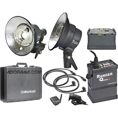 Elinchrom Ranger Quadra RX 2 x A Head Kit #EL 10291.1