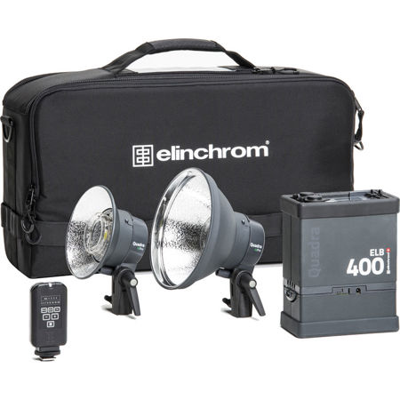 Elinchrom ELB 400 Dual Pro To Go Kit, 2x Quadra Pro Head