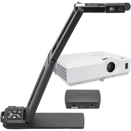 Elmo MX-1 + Connect Box + Hitachi CP-EW302N Projector Bundle