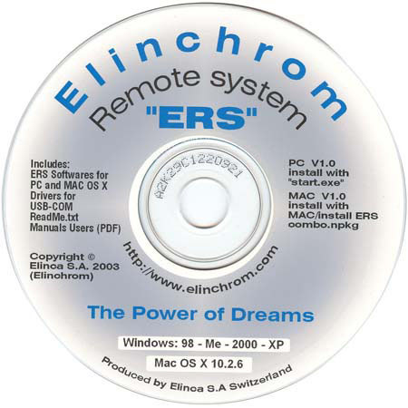Elinchrom CD ROM Software for PC, for the RX Series Power Pack System #EL 19341