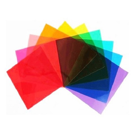 Elinchrom 12x12cm Color Filter Set for Zoom Spot 18-36 deg., 10 Pack