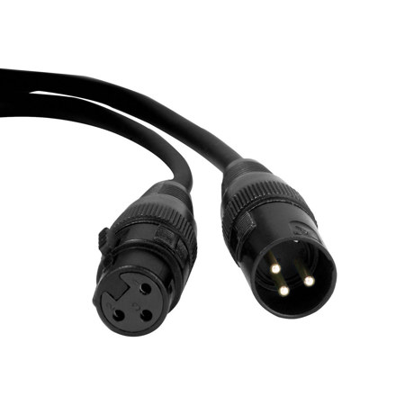 Elation Accu-Cable Pro Series 25' 3-Pin XLR Male to Female Heavy-Duty DMX Cable