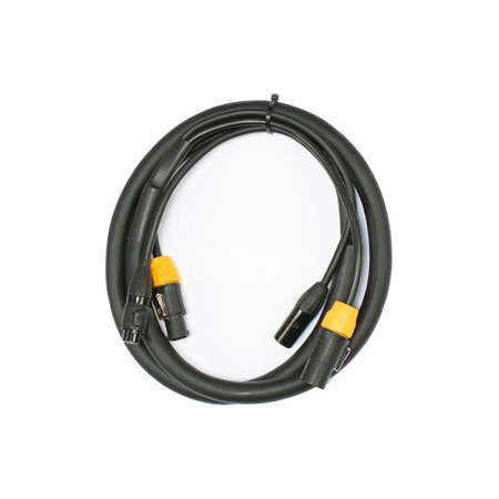 Elation Accu-Cable 6' 5-Pin DMX IP65 Locking Power Link Combo Cable