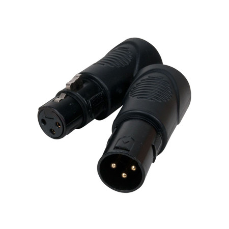 Elation Pro Grade RJ45 to 3-Pin XLR Male and Female DMX Adapter Set