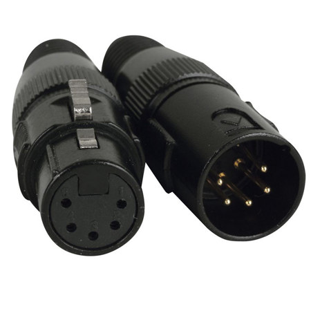 Elation 5-Pin XLR Male and Female DMX Connectors Set