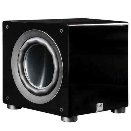 ELAC Varro Dual Reference DS1000 10" 1000W Powered Subwoofer, Gloss Black