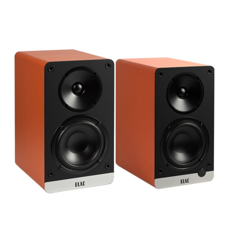 Elac Debut ConneX DCB41 2-Way Active Powered Bookshelf Speakers, Pair Orange