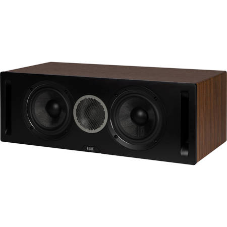 ELAC Debut Reference 5.25" 120W 2-Way Center Channel Speaker Black Baffle/Walnut Cabinet