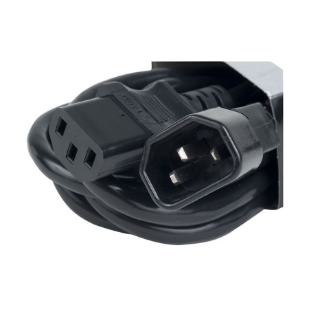 Elation Accu-Cable ECCOM 15' 16/3 AWG IEC M to F AC Extension Cord, Black