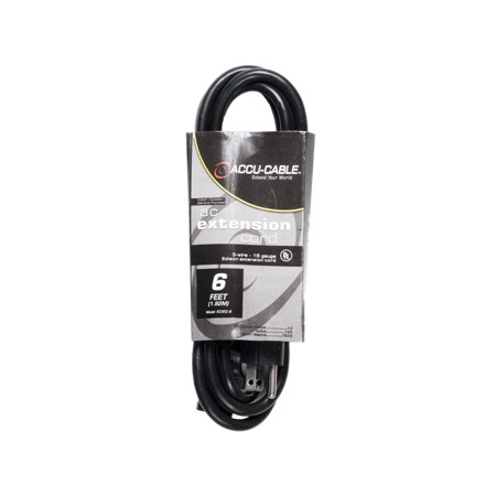 Elation 6' 16/3 AWG IEC Female to Edison Power Cable