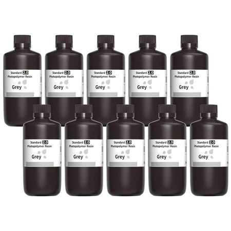 Elegoo 1Kg Standard V2.0 Photopolymer Resin Bottle, Gray