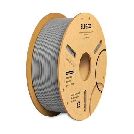 Elegoo 1.75mm PLA Plus Filament for 3D Printer Gray