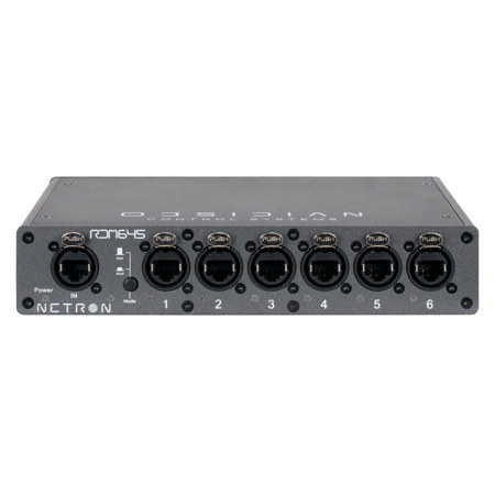 Elation Netron RDM 645 1/2U 1x6 RJ45 DMX/RDM Splitter