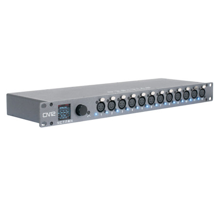 Elation Netron EN12 12-Port 19" 12U XLR RDM/sACN Wall Mount Ethernet DMX Gateway