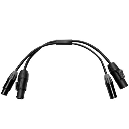Elation PDJ010 10" 14 AWG 5-Pin Power DMX Combo Jumper Cable