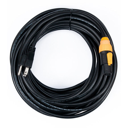 Elation SIP1MPC50 50' 14 AWG IP65 Main Power Cord with Edison Plug