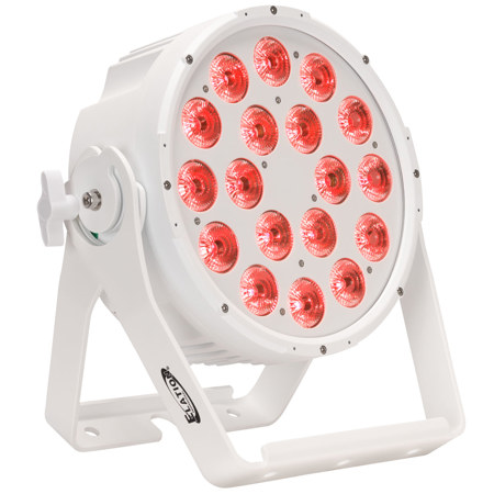 Elation SIXPAR 300WMG HW 18x 12W RGBAW+UV LED IP65 Par Light with Hardwired Tails, White Marine Grade