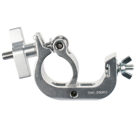Elation Heavy Duty Hook Style Trigger Clamp for 50mm Tubing, Silver