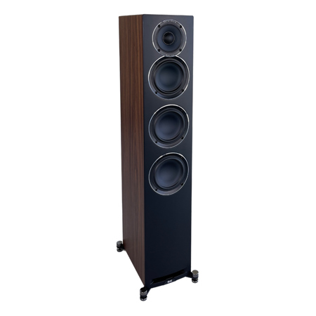 ELAC Uni-Fi Reference 5.25" 140W 3-Way Floorstanding Speaker Satin Black/Walnut Sides
