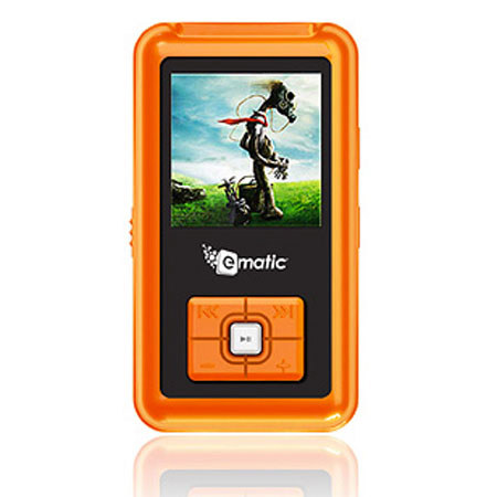 Ematic 1.5" 2GB Video MP3 Player, Orange