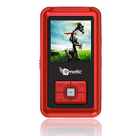 Ematic 1.5" 2GB Video MP3 Player, Red