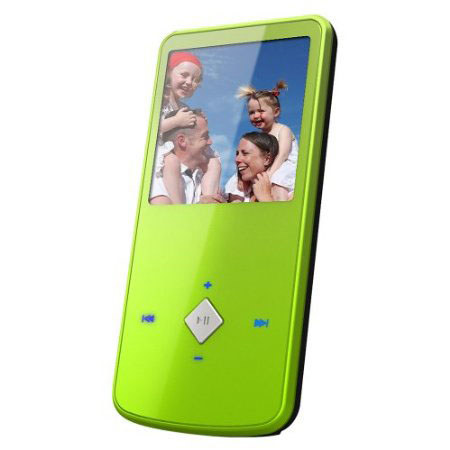 Ematic eJam II 1.5" 4GB MP3 Video Player, FM Tuner/Voice Recorder Green EM164VID