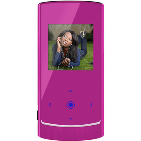 Ematic 1.5 inch 8GB MP3 Video Player, FM Tuner, Pink