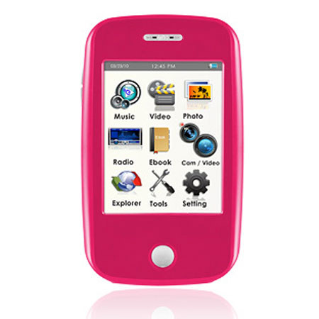 Ematic EM638VID 8GB MP3 Video Player with 3" Touch Screen, Pink