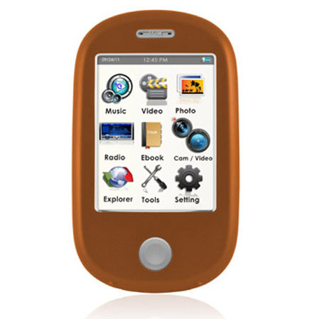 Ematic EM638VID 8GB MP3 Video Player with 3" Touch Screen, Orange