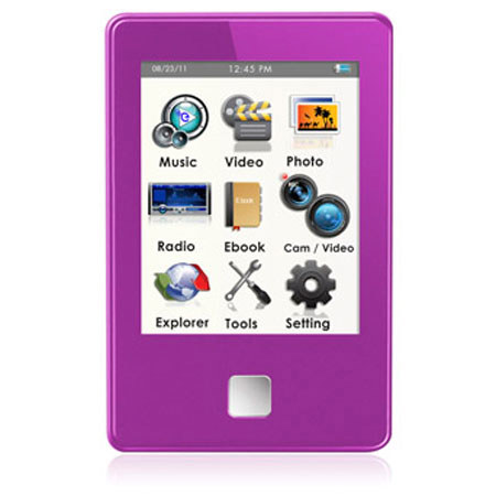 Ematic E8 4GB MP3 Video / Music Player, Purple
