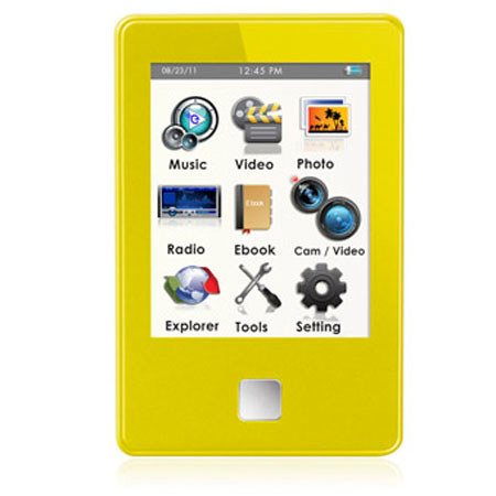 Ematic E8 4GB MP3 Video / Music Player, Yellow