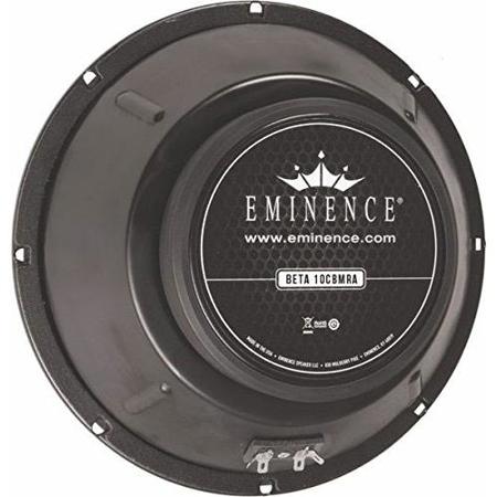 Eminence Speakers Beta-10CBMRA 10" 200W Sealed Back Mid-Range Driver, 8 Ohm