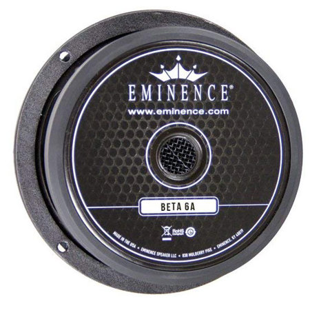 Eminence Speakers Beta-6A 6.5" 175W High Power Mid-Bass & Mid-Range Woofer Speaker Driver, 8 Ohm