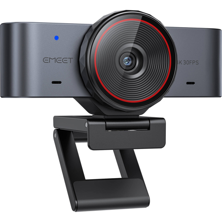EMEET SmartCam C960 Ultra 4K Ultra HD Webcam with Dual Microphones, Black