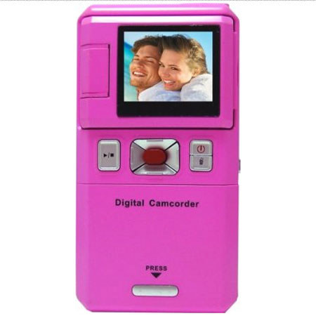 Jazz DV151 Flip Style, PINK Ultra Slim 60 Min Camcorder