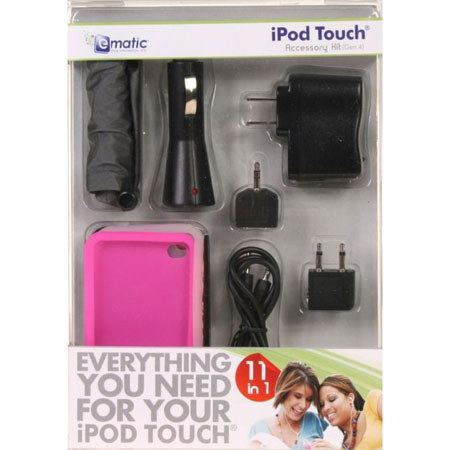 Ematic 11 in 1 Accessory Kit for iPod Touch