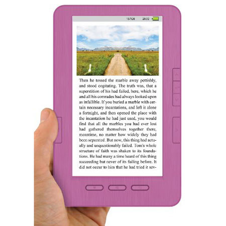 Ematic 4GB eBook Reader with Kobo, Pink