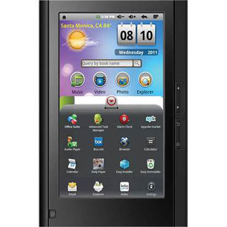 Ematic eGlide 7" Wi-Fi eBook Reader 2, Black