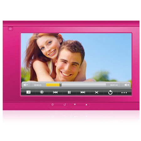 Ematic eGlide 7" Wi-Fi eBook Reader 2, Pink