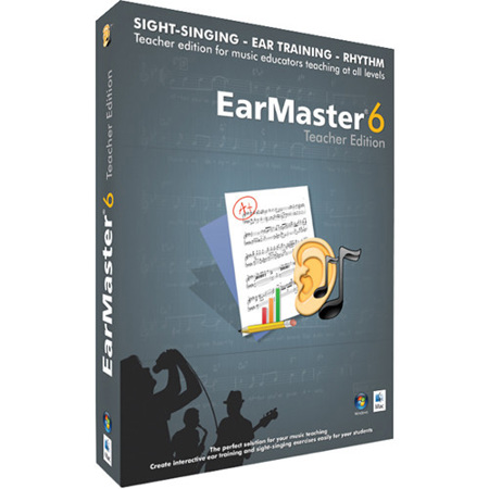 eMedia EarMaster 6 Teacher Ear Training Win/Mac Software, Electronic Download