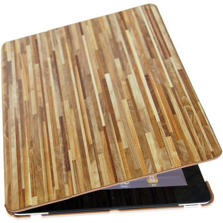 Ematic Magnetic Folding Cover for iPad 2 & iPad 3, Wood Pattern