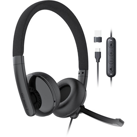 EMEET GeniusCall HS50 USB Headset with Noise-Canceling Microphone