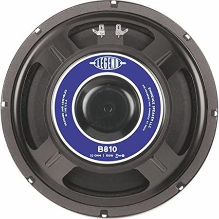 Eminence Speakers Legend B810 10" 150W Bass Guitar Speaker Driver, 32 Ohm