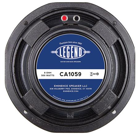 Eminence Speakers Legend CA1059 10" 250W Bass Guitar Speaker Driver, 8 Ohm