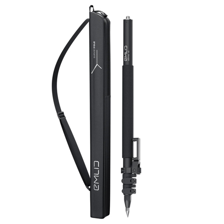 Emlid 5.9' 3-Section Aluminum Survey Pole with Smartphone Mount
